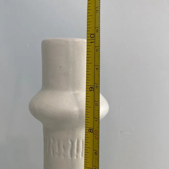 Hearth & Hand Sculptural Matte White Ceramic Vase - Picture 2 of 4